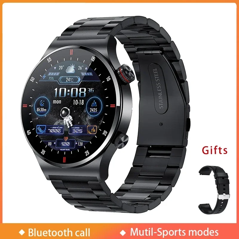 Smartwatch Custom - Smartwatch voor heren, met Bluetooth-functie voor
