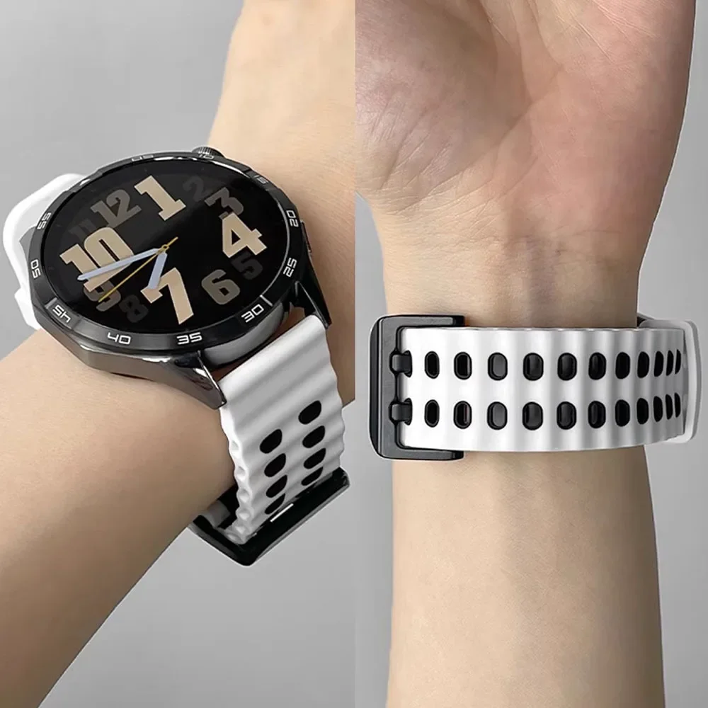 Ademende, tweekleurige silicon - Motorola Smartwatch Accessories recensie en prijs