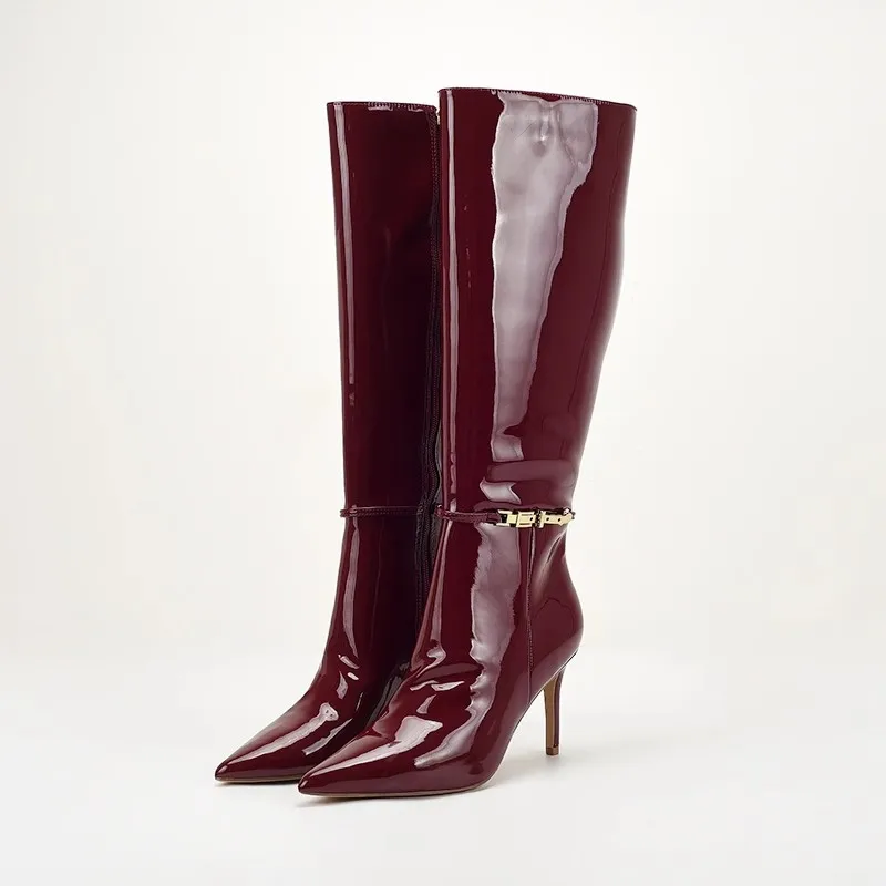 Puntige neus Stiletto hoge hak - Leather Classic Strap recensie en prijs