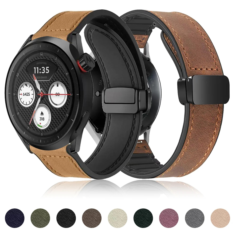 Zachte Lederen Band voor Motor - Motorola Smartwatch Accessories recensie en prijs