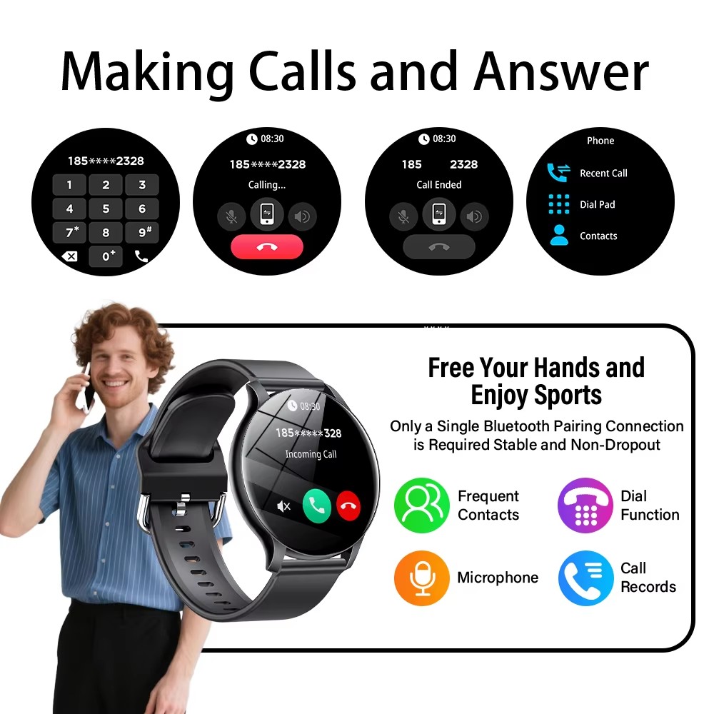 2025 Nieuwe Smartwatch Hartsla - Smartwatch Custom recensie en prijs