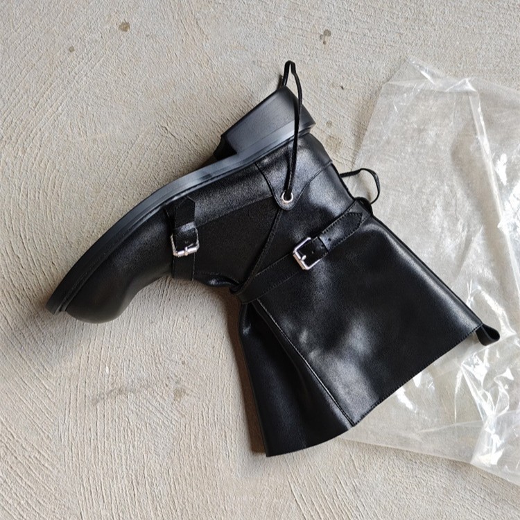 Retro gesp halfhoge laarzen da - Leather Classic Strap recensie en prijs